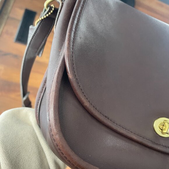 Vintage Coach City Bag in Brown 9790 - Picture 11 of 14